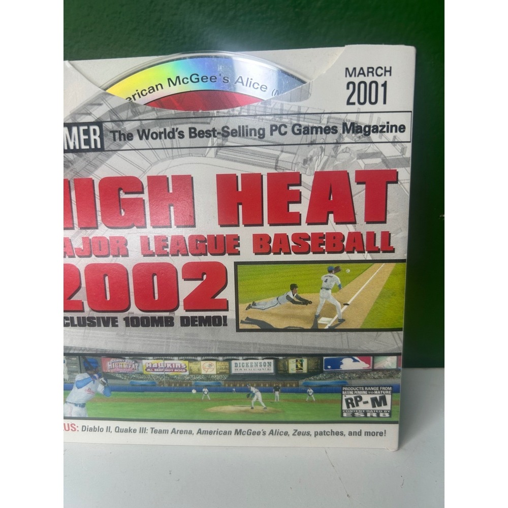 PC Gamer Disc 6.5 March 2001 High Heat MLB 2002 Diablo II Quake III Demo CD